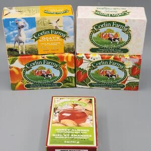 Corlin Farms Moisturizing Milk Soap Lot of 5 Assorted Scents New